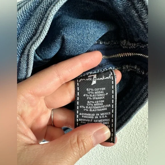 7 For All Mankind denim crop top - Picture 5 of 6